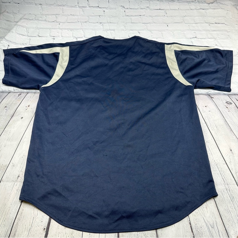 Dynasty MLB Series All Stars New York Yankees Jersey Mens Shirt Button Up Navy - Picture 3 of 8